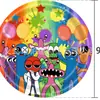 Nova Decoração de Festa de Aniversário Arco-Íris Banners Espirais Suprimentos Toalha de Mesa Guardanapo de Papel Copo de Papel Louça Descartável