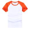 Camiseta infantil com estampa de logotipo e manga curta para homens e mulheres, estilo novo, 2022, com ombro penteado, CVC, verão, adulto