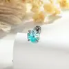 Nuevo Pendiente de Hueso de Cartílago con Zircón de la Suerte Bicolor Degradado Color Caramelo Dulce de Henson para Niñas