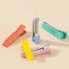 Estilo Coreano Sencillo Color Dopamina 5cm Algodón Medio Paquete Doble Inserto Pasador de Pelo DIY Accesorios para el Cabello Hechos a Mano Pinza de Pato