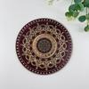 Nova 3mm perfurado dupla face impresso cristal impresso acrílico placa artesanal diy rattan cesta tecida placa inferior acessórios de hardware