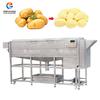 Máquina de descascar batatas direto da fábrica comercial Máquina de limpeza e descascamento com rolo de lã de taro Máquina automática de descascamento em espiral de batata-doce