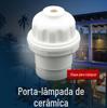 Fornecimento de fábrica E27 suporte de lâmpada de rosca de cobre espessado suporte de lâmpada de cerâmica suporte de lâmpada de cerâmica resistente a altas temperaturas e retardador de chama