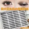 Comercio exterior pegamento libre de fronterizo pestañas postizas ojo ahumado pequeño gran capacidad aspecto de maquillaje natural natural ligero y transparente vivo y expresivo