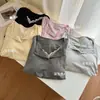 Top de tirantes de encaje entallado a la cintura con copas, conjunto para estar en casa, conjunto casual de dos piezas de rayón holgado con cuello en V para primavera y otoño, se puede usar para salir