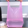 Chaleco de bolsa de basura alargado negro estilo chaleco portátil de plástico para hogar cocina hotel propiedad bolsa grande de almacenamiento de basura