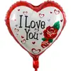 Colección Globos de Película de Aluminio en Forma de Corazón de 18 Pulgadas para San Valentín, Globo para Confesión de Boda, Globo Decorativo para Fiesta, Papel de Aluminio