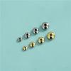 Cuentas de ábaco galvanizadas de plata esterlina S925, platillo volador, cuentas separadas, bricolaje, cuerda trenzada de cuentas, pulsera de aguja de cristal, accesorios de cuentas sueltas