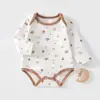 Roupas de Bebê Anyang Roupas para Bebês e Crianças Pequenas Algodão Puro Manga Longa Gola Envelope Fecho de Botão no Gancho Body Macacão para Meninos e Meninas Pijamas de Bebê Macacão de Engatinhar Triângulo