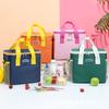 Bolsa de hielo para exteriores Spot, bolsa de aislamiento de papel de aluminio grueso de tela Oxford, bolsa de aislamiento de almuerzo cuadrada de gran capacidad al por mayor