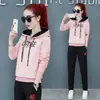786#2022 Primavera y Otoño nuevo traje deportivo casual para mujer talla grande sudadera con capucha para mujer conjunto de dos piezas