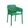 Silla de Plástico para el Hogar Nórdico, Silla Simple Engrosada con Reposabrazos y Respaldo, Silla con Respaldo para Exteriores para Negociación, Ocio y Uso en el Comedor