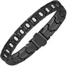 Pulsera Magnética de Cobre Rojo Antiguo Galvanizado con Patrón de Tortuga de Amazon, Pulsera Magnética Desmontable para Hombre, Venta al por Mayor Transfronteriza