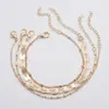 Pulseira de Moda Europeia e Americana Conjunto Independente de 4 Peças Pulseira Corrente Tubular Redonda de Renda Pulseira Feminina