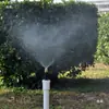 Roscado macho de 4 minutos cruzado niebla sitio de construcción supresión de polvo enfriamiento riego pulverización de flores tubería de agua humidificador gris naranja cabezal de microaspersor