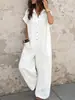 Mono corto informal elegante de color liso con botones, de manga corta, para ir al trabajo, transfronterizo europeo y americano, verano 2026