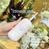250ml500ml blanco porcelana bomba metálica hotel de lujo champú baño cuidado del cabello loción corporal botella de plástico manga de pared gruesa