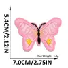 Parche de Tela Bordado de Mariposa Multicolor de Venta Caliente Transfronterizo, Parche Termoadhesivo sin Costura, Decoración para Bolsos y Ropa