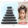 Peluca de Moño para Peinado de Disfraz Antiguo Relleno para Moño Hanfu Cuerno de Cabello Estilo Antiguo Trenza para Cosplay Peluca