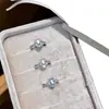 Anillo Trenzado de Aguamarina Natural y Diamante para Mujer, con Diseño de Huevo de Paloma, Exhibiendo un Estilo Real Único y Elegante, Versátil y de Lujo Ligero