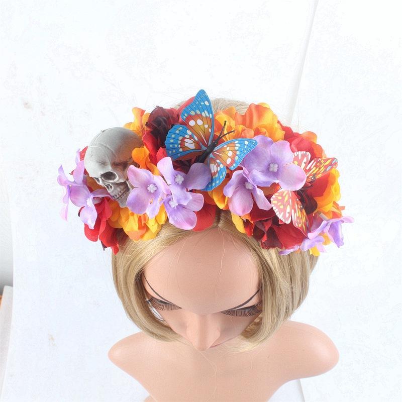 蝴蝶骷髅头发箍06
