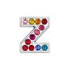 Letras de diamante de colores mixtos de 8 mm para pulsera personalizada DIY, cadena para suéter, collar para mascotas, accesorios de joyería