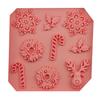 Muleta de Navidad ciervo copo de nieve caramelo molde para pastel molde para pastel herramientas para caramelo cocina DIY horneado H2797