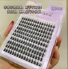 Cílios Postiços Premium Fofos Preguiçosos com 120 Pares de Girassol, Faixa Preta, 10 Fileiras, Grande Capacidade, Cílios Realistas Ultra-Naturais
