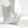 Collar de Acero de Titanio con Frijol de Acacia de Moda Estilo Ins para Mujer, Cadena Versátil Sencilla y Elegante para la Clavícula, Exquisito Accesorio para el Cuello