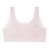 Roupa íntima para meninas Estágio de desenvolvimento Um Anti-colisão Peito envolto Meninas Traceless Ice Silk Fixo Almofada interna Colete de estudante de escola primária