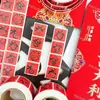 1500 Adesivos para o Ano do Serpente, Caligrafia Estilo Chinês, Design de Fonte de Texto Criativo, Caderno Decorativo para Quarto