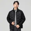 Chamarra de Plumas para Hombres y Mujeres, Mismo Estilo que las Marcas Grandes, Nueva de Invierno 2025 Pluma de Pato Blanca Cuello Alto Bolsillo con Cremallera Chaqueta Cálida