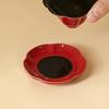 Posavasos de Cerámica Roja de la Ciudad Prohibida Mantel para Mesa de Té del Hogar Posavasos Estilo Retro Soporte para Taza Accesorios para Ceremonia de Té Kung Fu Mantel Aislante Anti-quemaduras