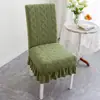 Funda de silla universal para cuatro estaciones para uso en el hogar, respaldo antideslizante todo en uno, funda de silla de comedor integrada, elástica y engrosada