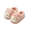 Pantuflas de Algodón para Niñas 2025 Nuevo Invierno para Interiores Hogar Cálidas Forradas de Felpa Engrosadas Pantuflas de Algodón para Bebé con Talón Cerrado