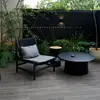 Diseño de Jardín Patio Exterior Oficina de Ventas Sofá de Exhibición Combinación de Aleación de Aluminio Acero Inoxidable Sofá Impermeable y a Prueba de Sol