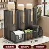 Portavasos de café para barra de bar, estante de almacenamiento de vasos de papel desechables, estante para colocar vasos de té de leche, portavasos especial para degustación comercial