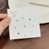Pendientes pequeños y exquisitos con forma de aguja de plata S925 para mujer, de color caramelo, sencillos, con forma de hueso de oreja.