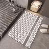 Alfombrilla de baño de diatomeas simple, absorbente, antideslizante, de secado rápido, resistente a las manchas, venta al por mayor