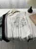 Camiseta Interior de Lyocell Tencel con Estampado de Letras Peludas de Manga Larga para Mujer Primavera y Verano Estilo Coreano Cuello Redondo Ajustado Elástica Camiseta Interior