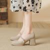 Sapatos Mary Jane Versáteis com Saia Cheongsam, Novo Estilo de Verão Salto Alto Francês de Fada para Aumentar a Altura e Alongar as Pernas