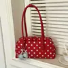 Transfronterizo 2026 Verano Nuevo Bolso de Mano Bolso Tote Pequeño para Mujer Lindo Lunares Nicho Bolso Almohada Bolso de Hombro Único para Debajo del Brazo