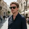Nuevas gafas de sol cuadradas europeas y americanas para hombre, gafas de sol polarizadas con protección UV para conductores