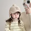 Gorra de Invierno para Niños Cálida de Terciopelo de Cordero Gorra de Béisbol con Visera Estilo Lei Feng para Niños y Niñas Linda Resistente al Viento Engrosada