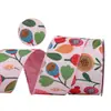 Pluma de Pavo Real Floral Frutal Cinta con Borde de Alambre Decorativo Cinta Lazos DIY Guirnalda Cinta Decorativa