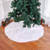 Comercio Exterior Transfronterizo Nuevo Modelo Falda para Árbol de Navidad Falda Blanca Pura de Pelo Largo Falda de Felpa para Árbol de Navidad Decoración para Árbol de Navidad