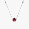 Colar de Ponta de Estrela Redonda Moda Feminina Luz Luxo Nicho Design Senso Pingente de Zircão de Alta Qualidade Verão Simples Distintivo Clavícula Cadeia