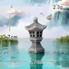 Micro-Paisaje Creativo Puente de Madera Estilo Antiguo Pabellón Jardinería Paisajismo Decoración DIY Accesorios Artesanías de Resina Adornos Pequeños