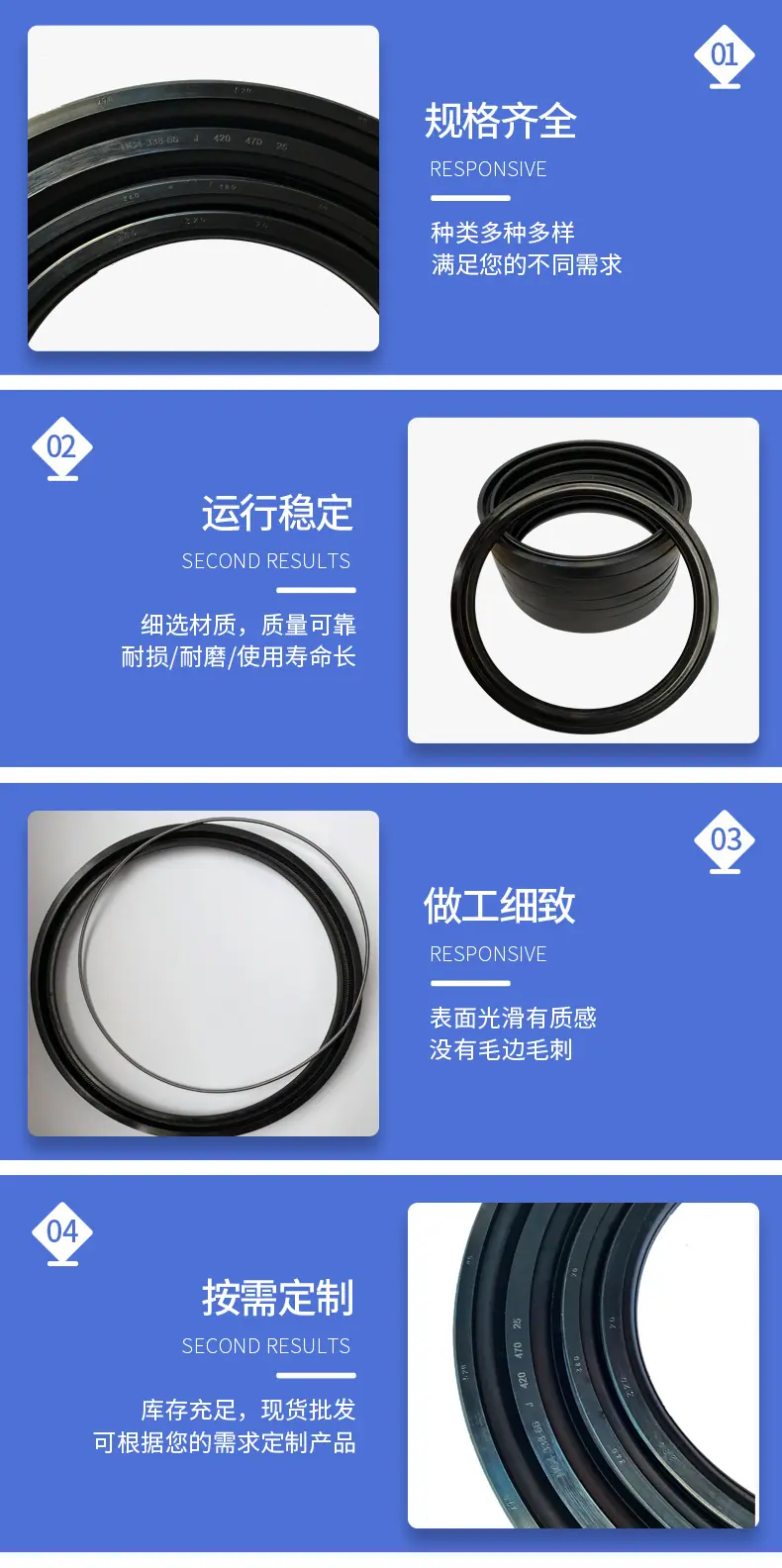 无骨架橡胶密封圈