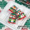 Comercio exterior transfronterizo de cuentas navideñas DIY Hombrecito de jengibre Árbol de Navidad Material hecho a mano Joyería Cuentas Cuentas pintadas a mano Muñeco de nieve
